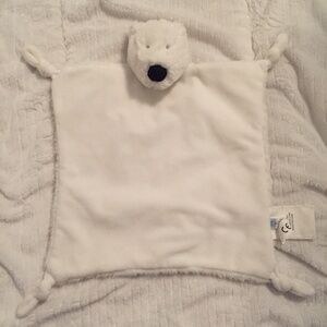 Pottery Barn Kids Polar Bear White Plush Baby Security Blanket Lovey
